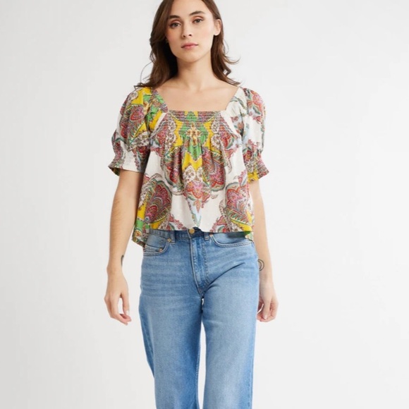 Millie CARO TOP IN KALEIDOSCOPE Size XS - Picture 3 of 9